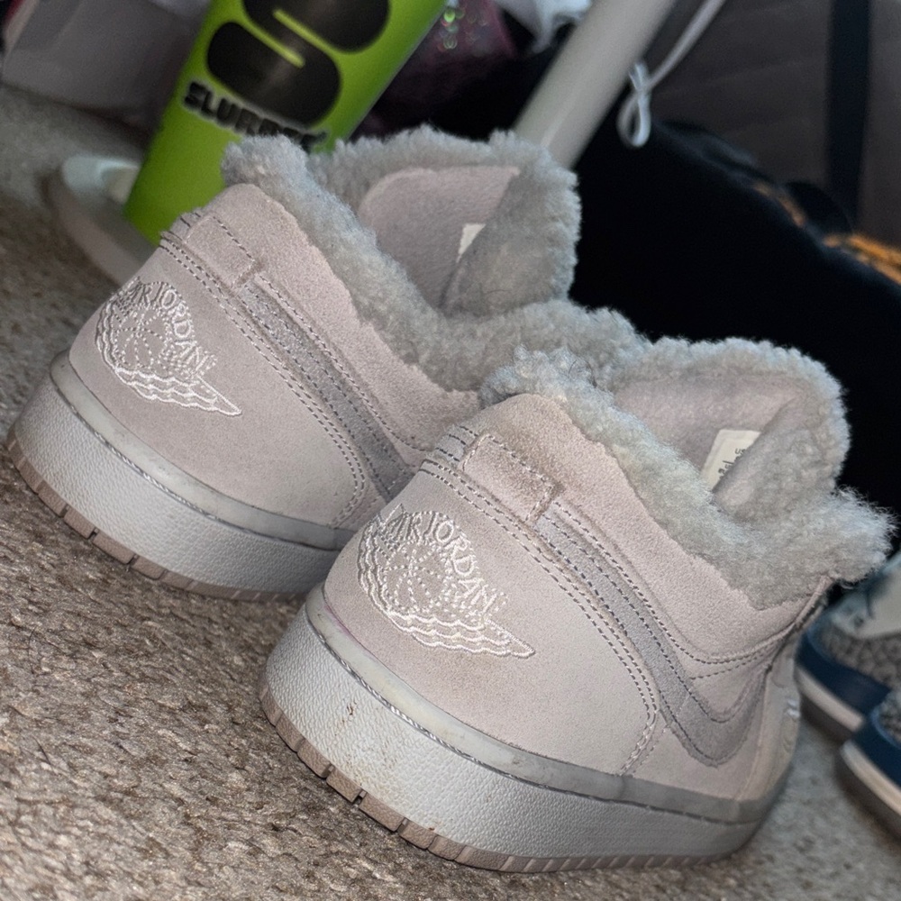 Jordan Women's Sneakers in Gray and White